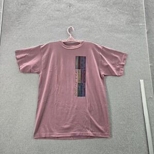 VINTAGE Seattle Men Shirt L Purple USA Graphic Print Text Tee 90s Tee READ